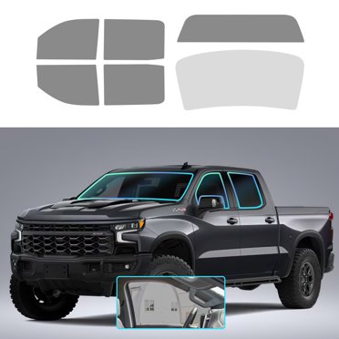 L2Garage Precut Front Window Tint Kit For 2019-2020 Chevy Silverado 1500 Crew Cab