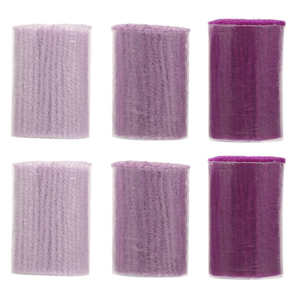 Pre-cut Yarn Carpet Embroidery Rug Making Kits Tufting Rugs Crotchet Thread Acrylic 6 Pcs