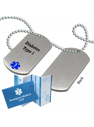 Diabetic alert dog tags deals