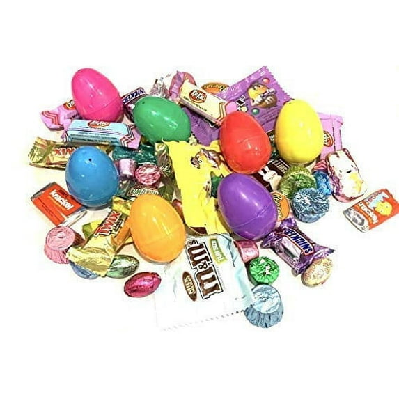 Pre-filled Plastic Easter Eggs Candy % Toys Basket Stuffers 48 Count