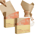 thumbnail image 1 of Bake Choice Pre-folded Natural Unbleached Coffee Filters Square,50 Count (Pack of 2), Compatible with Chemex Pour-Over Coffee Filters, 1 of 7
