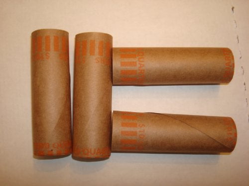 Pre-formed Coin Wrappers, 100 Count, Quarters