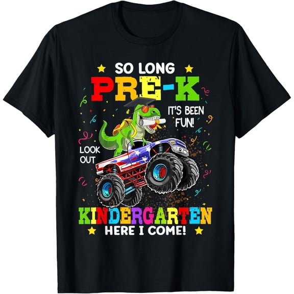 Pre-k Graduation Kindergarten Here I Come Dinosaur T-Shirt