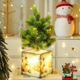 thumbnail image 1 of Pre-lit 14.2" Small Christmas Tree, Artificial Mini Christmas Tree with Light-Up Pot, Battery Powered Tabletop Xmas Tree Night Light for Table Desk Home Christmas Decor, 1 of 5