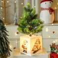 thumbnail image 1 of Pre-lit 14.2" Small Christmas Tree, Artificial Mini Christmas Tree with Light-Up Pot, Battery Powered Tabletop Xmas Tree Night Light for Table Desk Home Christmas Decor, 1 of 6