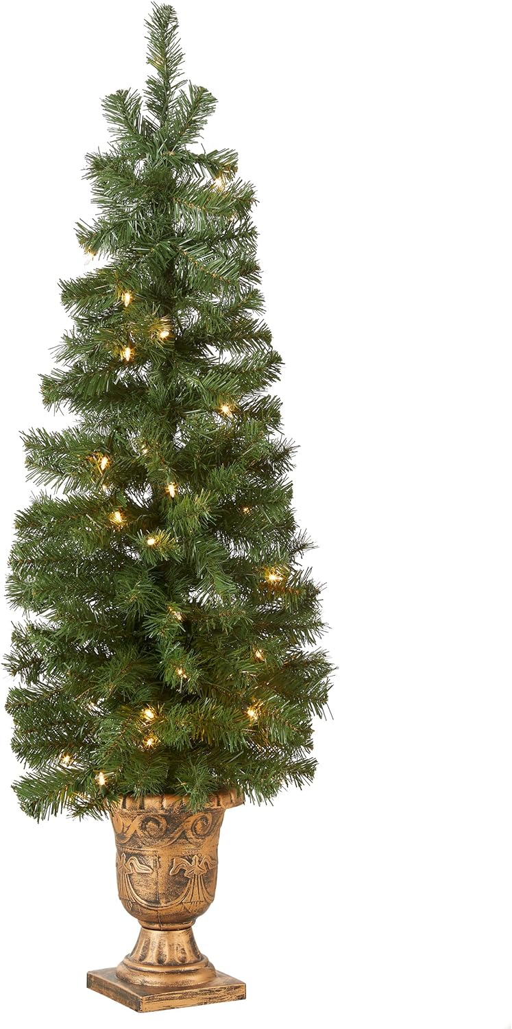 Prelit Artificial Christmas Tree For Entrances Includes Prestrung