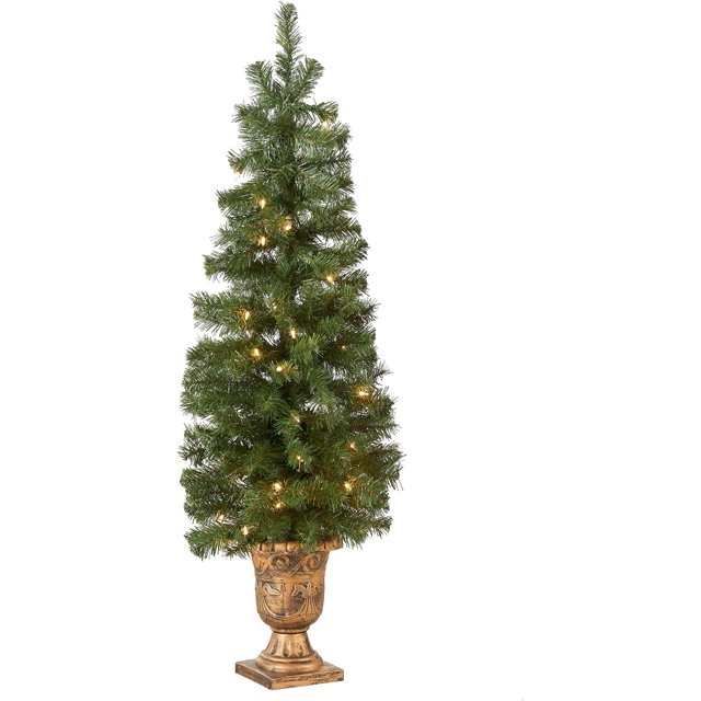 Prelit Artificial Christmas Tree For Entrances Includes Prestrung