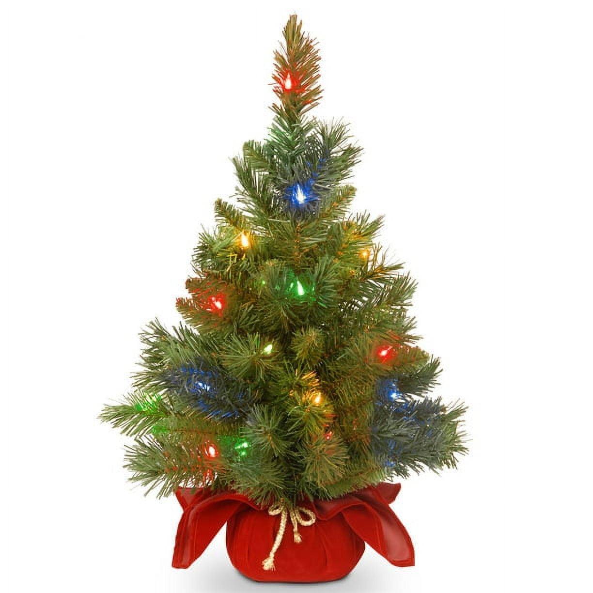 Prelit Artificial Mini Christmas Tree 2ft Tabletop Christmas Tree