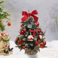 thumbnail image 1 of Pre-lit Artificial Mini Christmas Tree,Small Xmas Pine Tree with LED Lights & Ornaments,Tabletop Christmas Tree Battery Operated Green Xmas Tree for Tabletop(D), 1 of 9