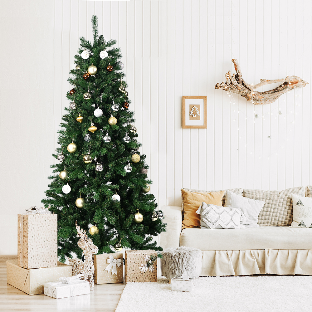 Prelit Christmas Tree, 7FT Christmas Tree with Automatic Lifting