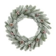 thumbnail image 1 of Pre-lit Christmas Wreath, 20 Inch Artificial Holiday Wreath with LED Lights, Christmas Door Wreath for Home Door Wall Party Christmas Decorations, 1 of 8