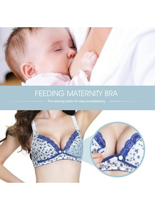 50% Off Clear! Women Soft Feeding Nursing Breastfeeding Maternity Bra Dot  Crossover Comfort Underwear 