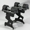 thumbnail image 1 of Snode 80 lbs Adjustable Quick Dumbbell with Cast Iron Stand, 1 of 6