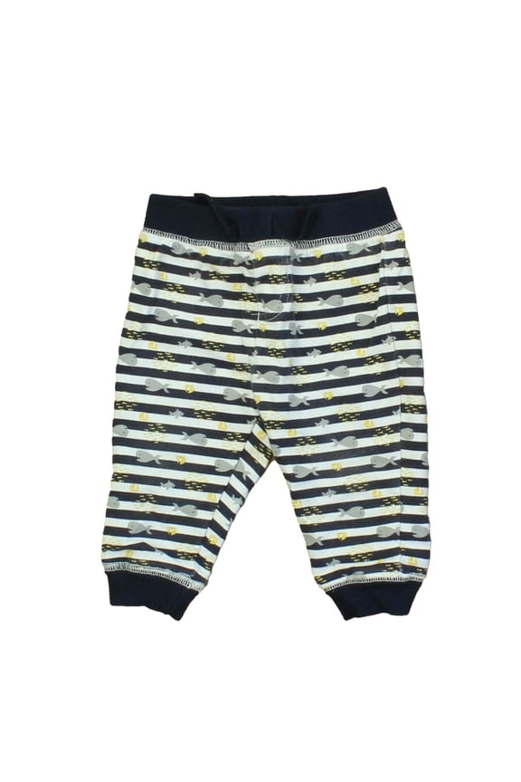 Pre-owned: Absorba Boys Blue | White | Grey | Whales Leggings size: 3-6 Months (Excellent)