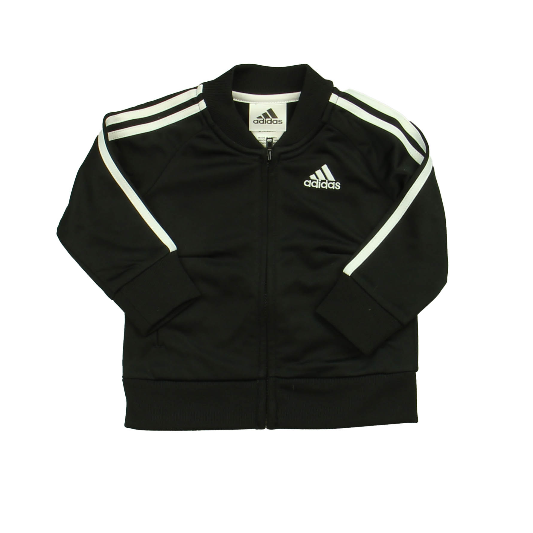 Pre-owned Adidas Boys Black | White Jacket size: 9 Months - image 1 of 1