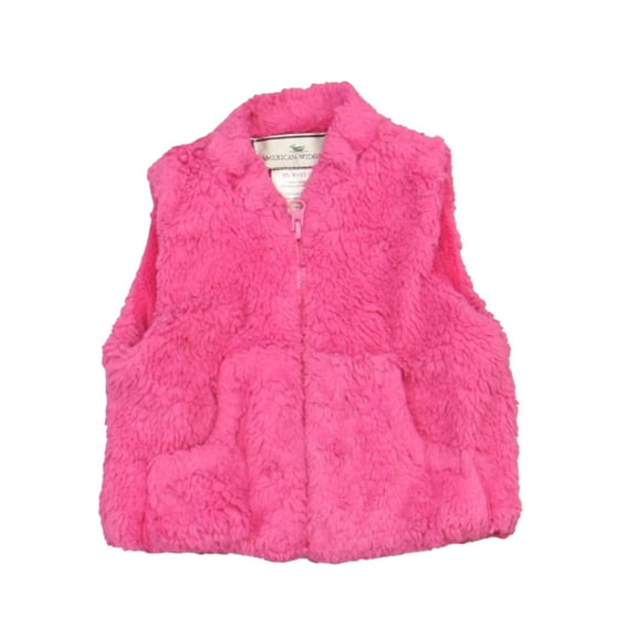 Pre-Owned American Widgeon Girls Pink Vest size: 12 Months (Good)