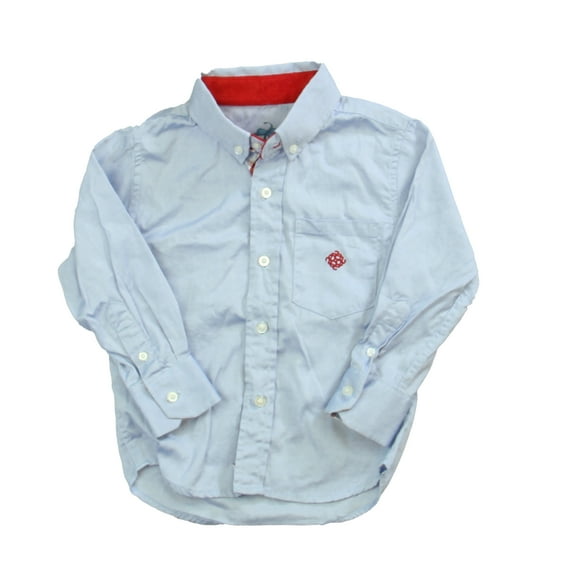 Pre-owned: Andy & Evan Boys Blue Button Down Long Sleeve size: 2T (Fair)