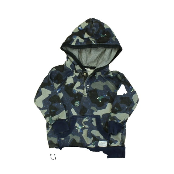 Pre-Owned Art & Eden Boys Blue | Grey Hoodie size: 18 Months (Good)