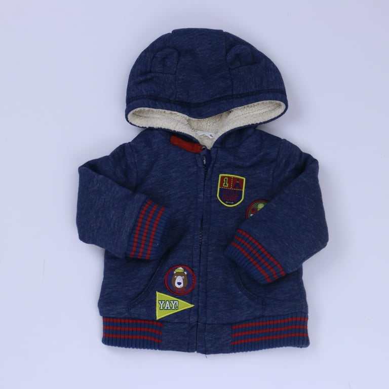 Pre Owned Baby M Co Boys Blue Jacket size 3 6 Months Excellent