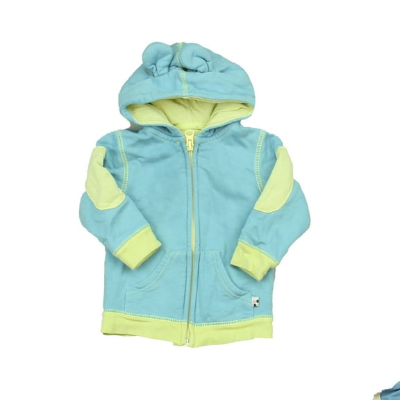Pre-Owned Baby Soy Boys Blue | Green Hoodie size: 0-6 Months (Good)