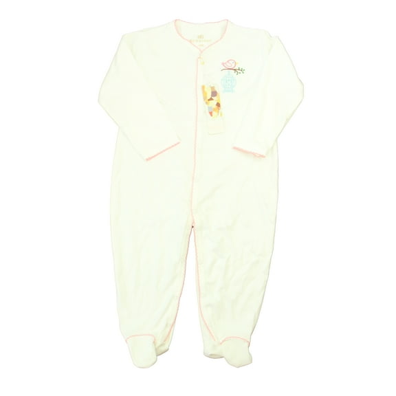 Pre-owned: Bennison Girls White | Pink Long Sleeve Outfit size: 18 Months (New with Tags)
