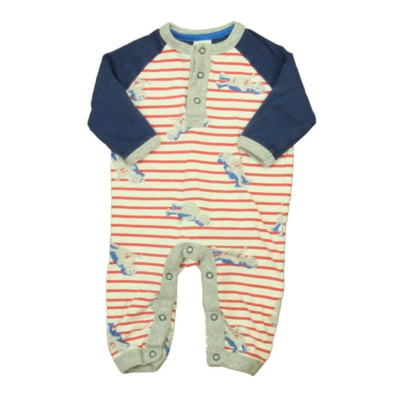 Pre-owned: Boden Boys Red | White | Blue Long Sleeve Outfit size: 3-6 Months (Fair)