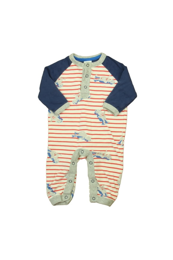 Pre-owned: Boden Boys Red | White | Blue Long Sleeve Outfit size: 3-6 Months (Fair)