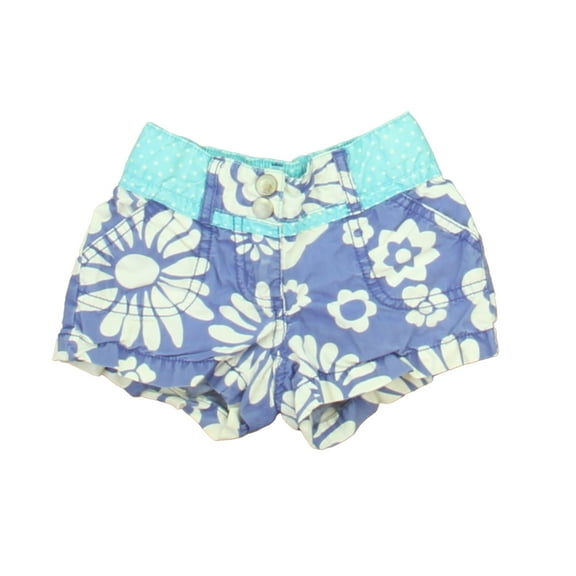 Pre-Owned Boden Girls Purple | Aqua | White Shorts size: 3T (Good)
