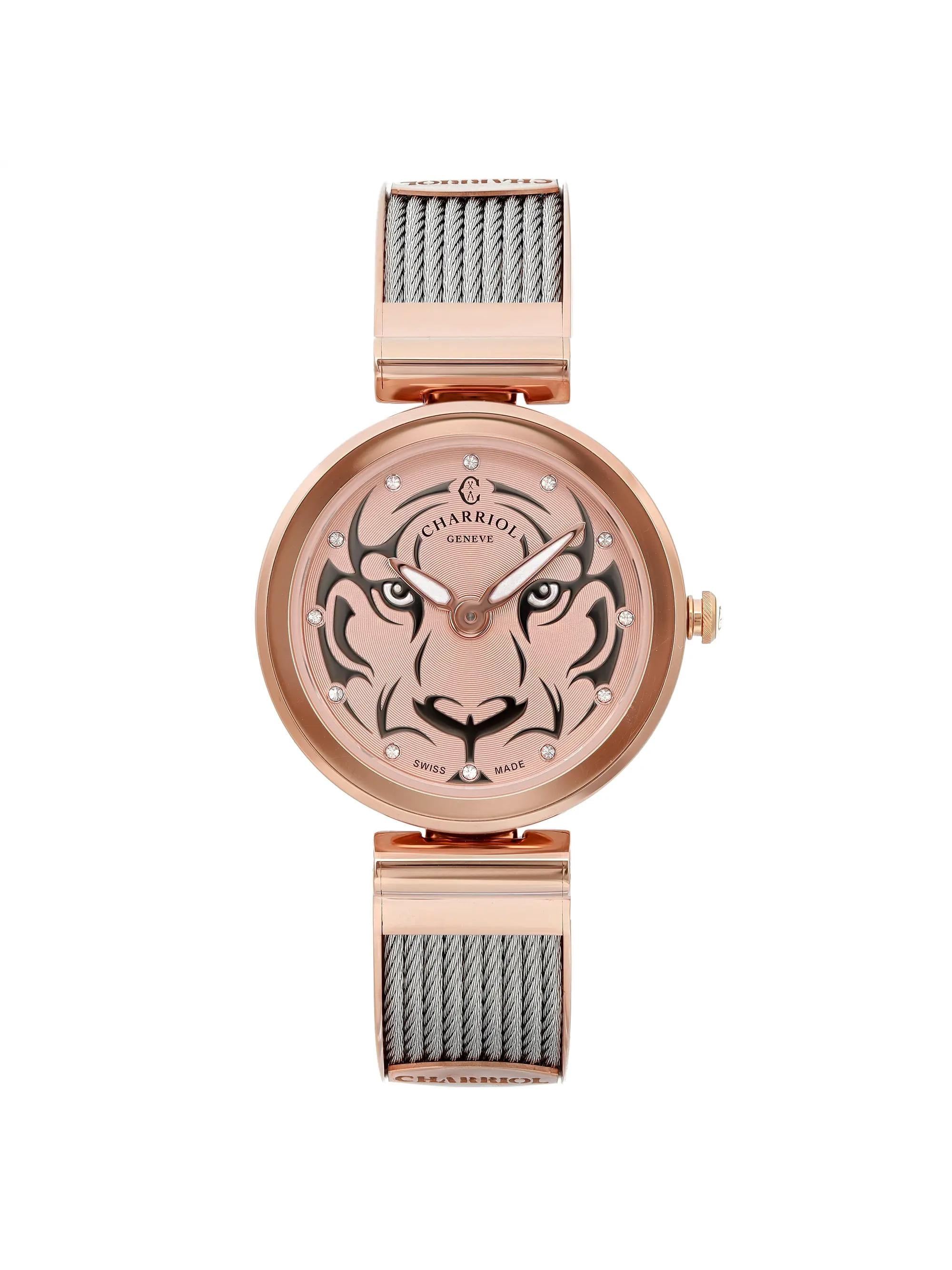 Charriol Woman\'s Watch Charriol Parisii 0.40cttw Two Tone Steel MOP Quartz Ladies  main image 3