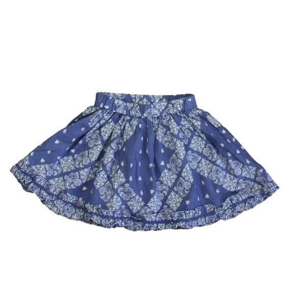 Pre-owned: Crewcuts Girls Blue | White Skirt size: 2T (Good)