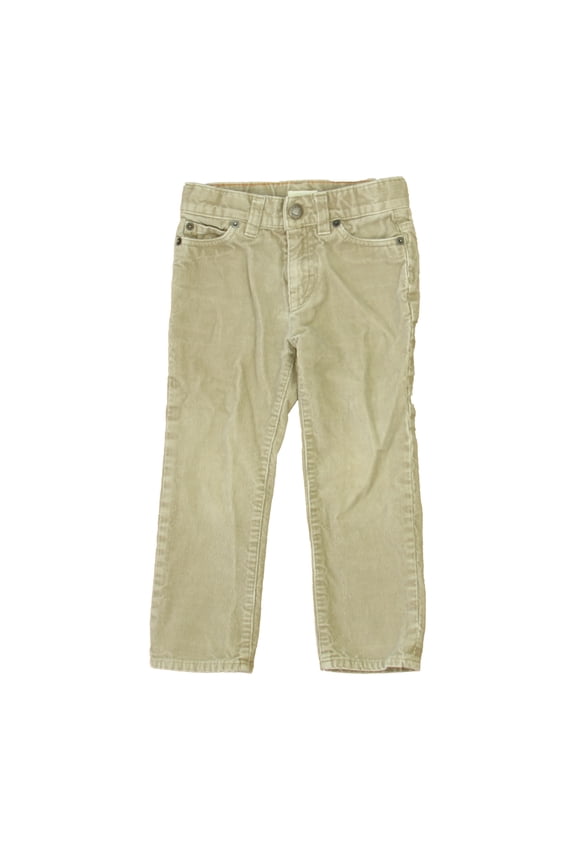 Girls Khaki Corduroy Pants size: 3T (Good)