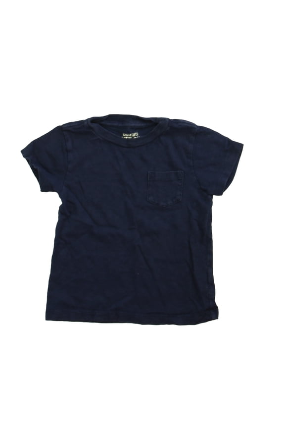 Pre-owned: Crewcuts Girls Navy T-Shirt size: 2T (Good)