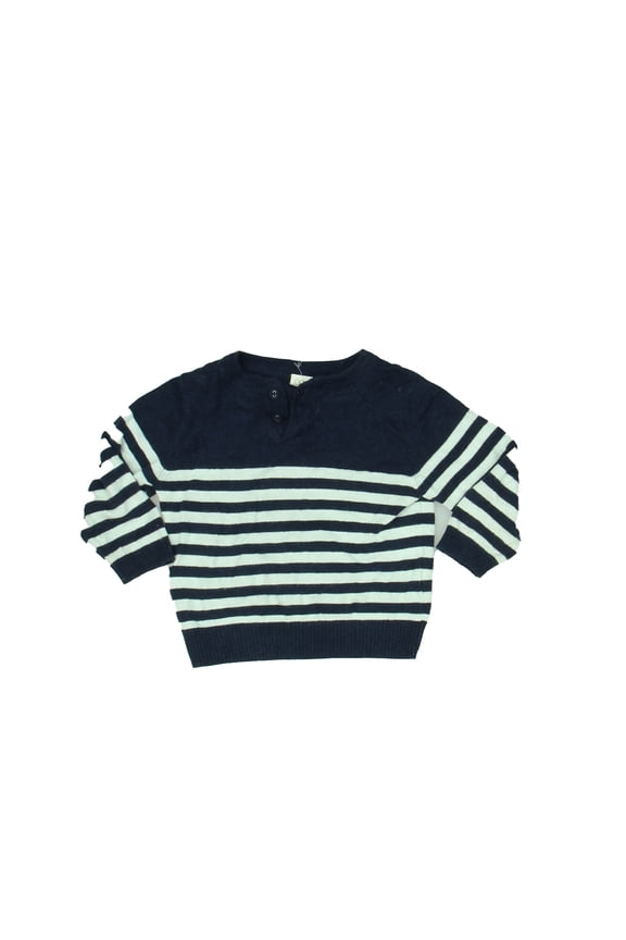 Pre-owned: Egg Boys Blue | White Sweater size: 12-18 Months (Good)
