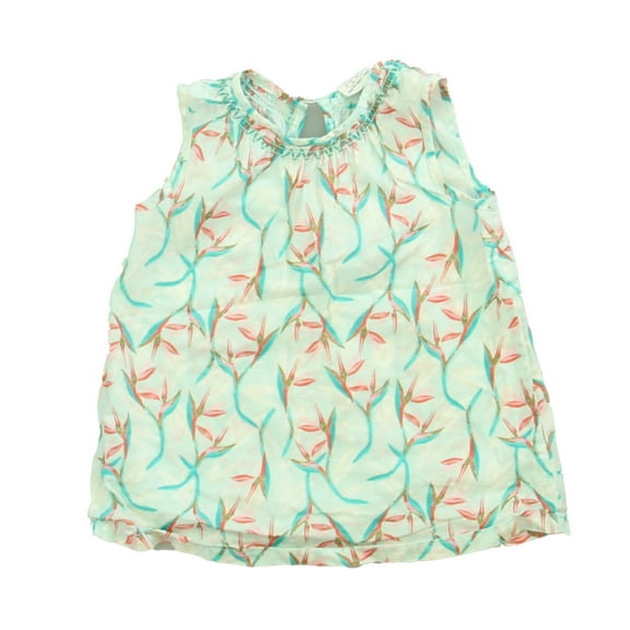 Pre-owned: Egg Girls Aqua | Coral Blouse size: 18 Months (Good)