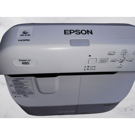 Pre-Owned Epson POWERLITE 480 3000 Lumens XGA LCD Projector V11H485020 (Good)