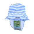 thumbnail image 1 of Pre-owned: Flap Happy Boys White | Blue | Stripes Sun Hat size: 6-12 Months (M) (New with Tags), 1 of 1