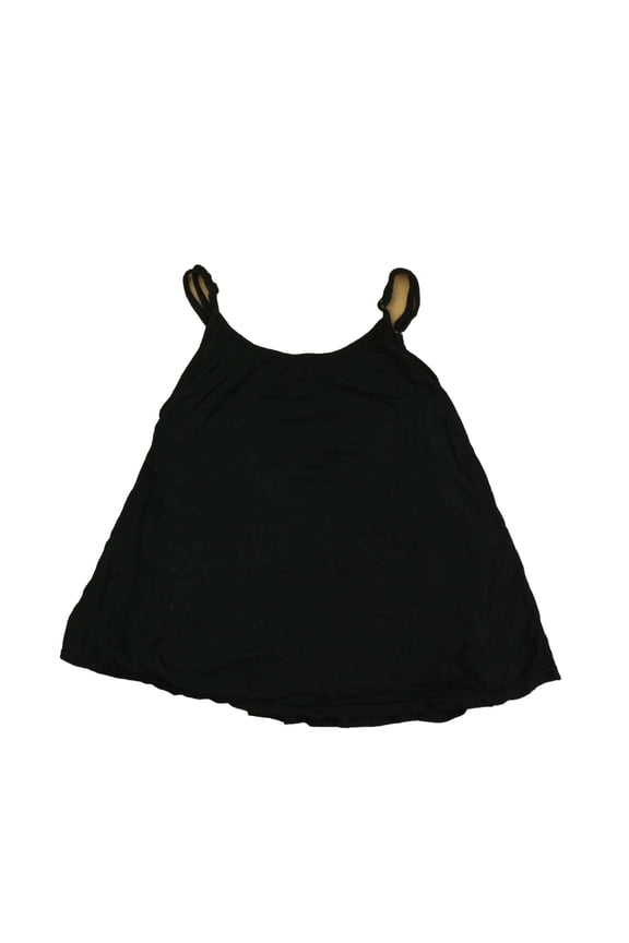 Pre-owned: Flowers By Zoe Girls Black Tank Top size: 5-6 Years (Good)