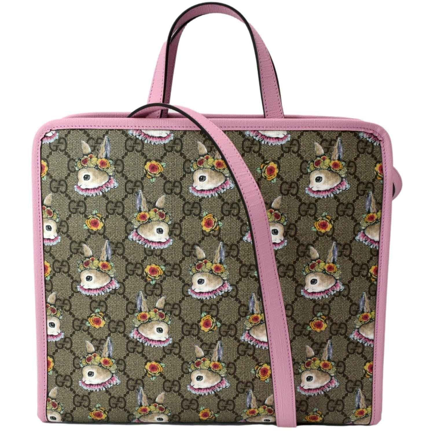 GUCCI Yuko Higuchi GG Supreme Yuko Higuchi Waist bag 502095 pink beige