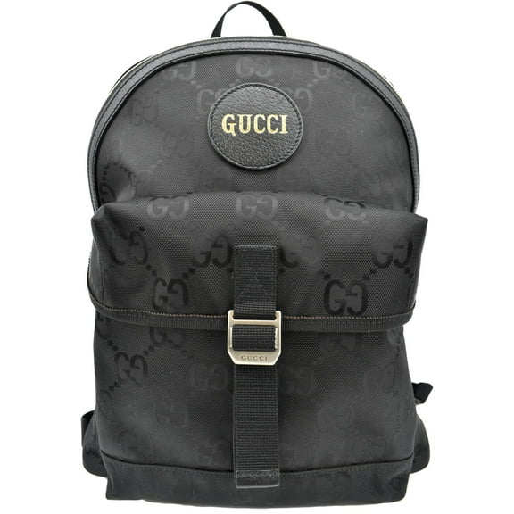 Pre-Owned GUCCI Off The Grid GG Nylon Backpack Bag Black 644992