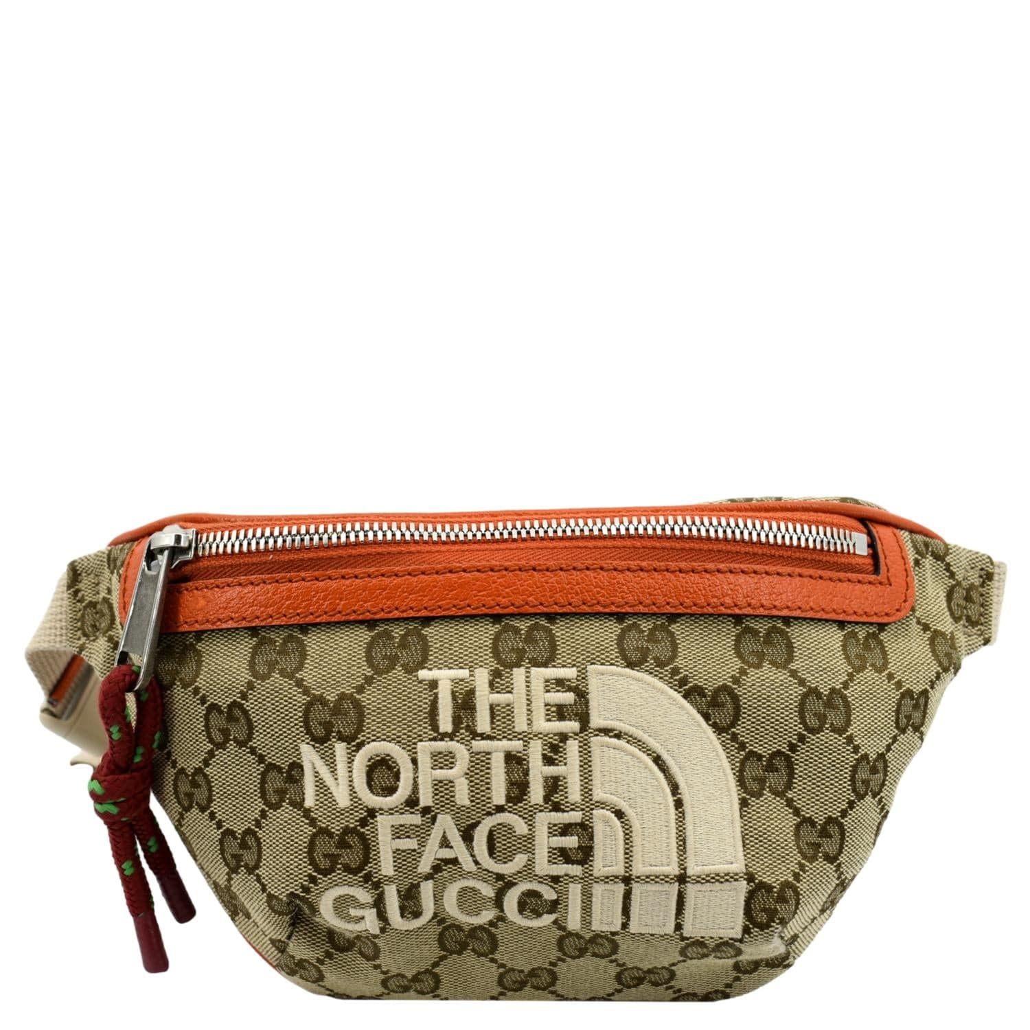 Pre-Owned GUCCI X North Face Canvas Waist Belt Bag Beige Pre-Owned GUCCI X North Face Canvas Waist Belt Bag Beige