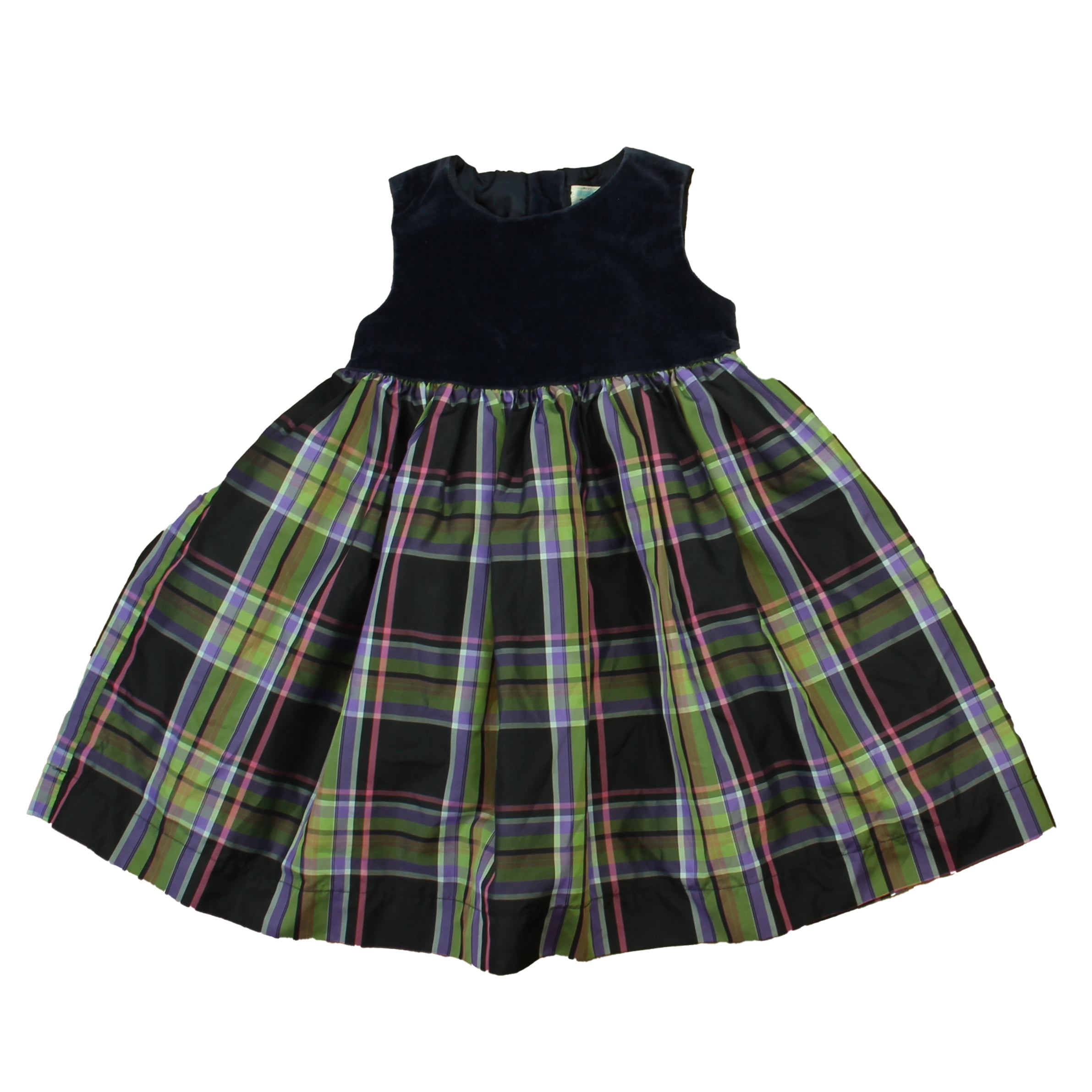 green emerald velvet dress Woodland Deer Plaid Kids Dress 5T