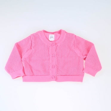 Pre-Owned Gap Girls Pink Cardigan size: 3-6 Months (Excellent)