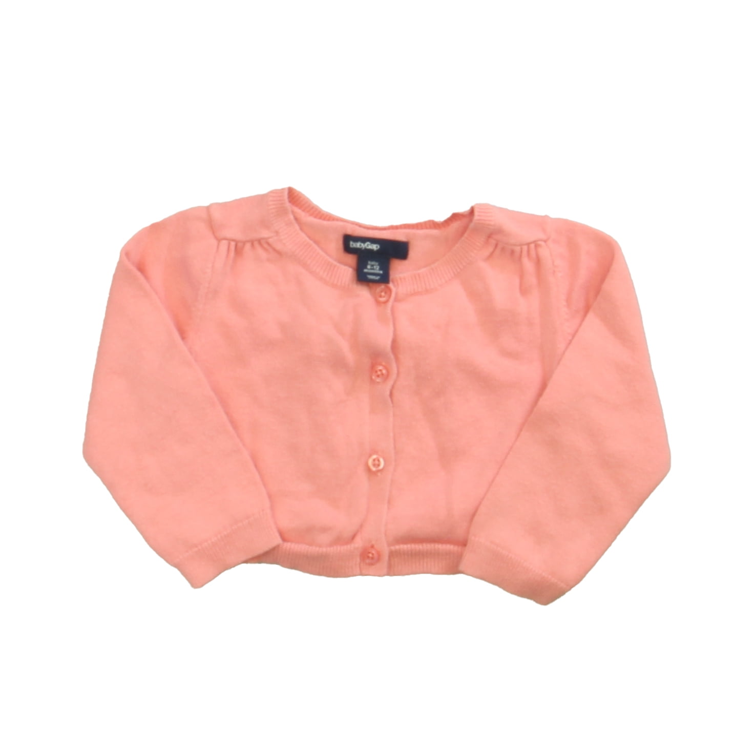 Pre owned Gap Girls Pink Cardigan size 6 12 Months