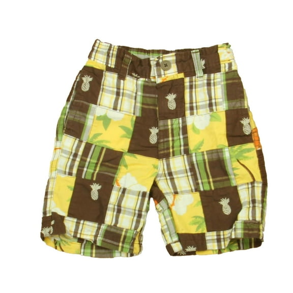 Pre-owned: Gymboree Boys Brown | Yellow Shorts size: 18-24 Months (Good)