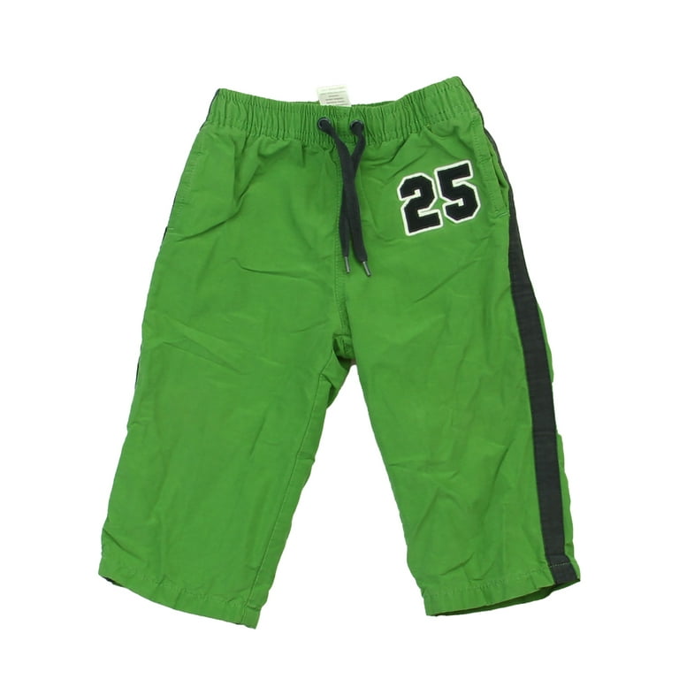 Pre-owned Gymboree Boys Green Athletic Pants size: 12-18 Months