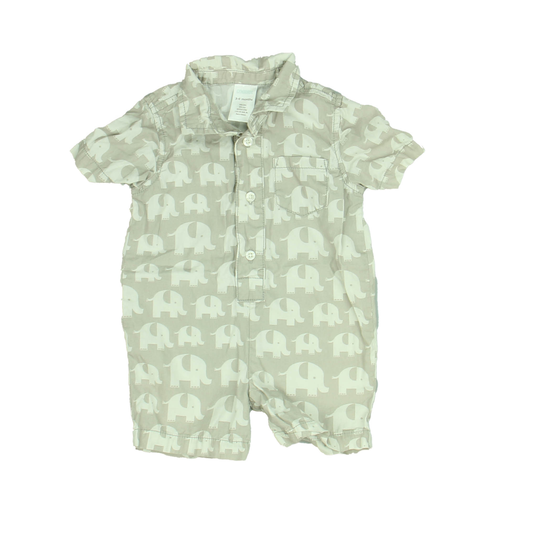 Combinaison Bébé Garçon Gymboree 0-3 Mois - 100% Coton, Manches Longues, Occasion Très Bon état, Couleur Bleue