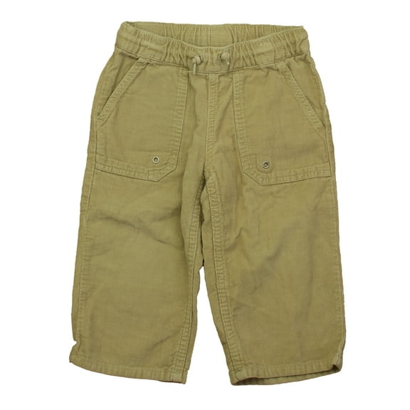 Pre-Owned Hanna Andersson Boys Khaki Corduroy Pants size: 18-24 Months (Good)