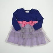 Pre-owned Hanna Andersson Girls Blue | Pink | Purple Special Occasion Dress size: 18-24 Months