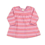 Pre-owned Hanna Andersson Girls Pink Stripe Dress size: 6-12 Months
