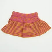 Pre-owned Hanna Andersson Girls Pink Stripe Skirt size: 3-6 Months